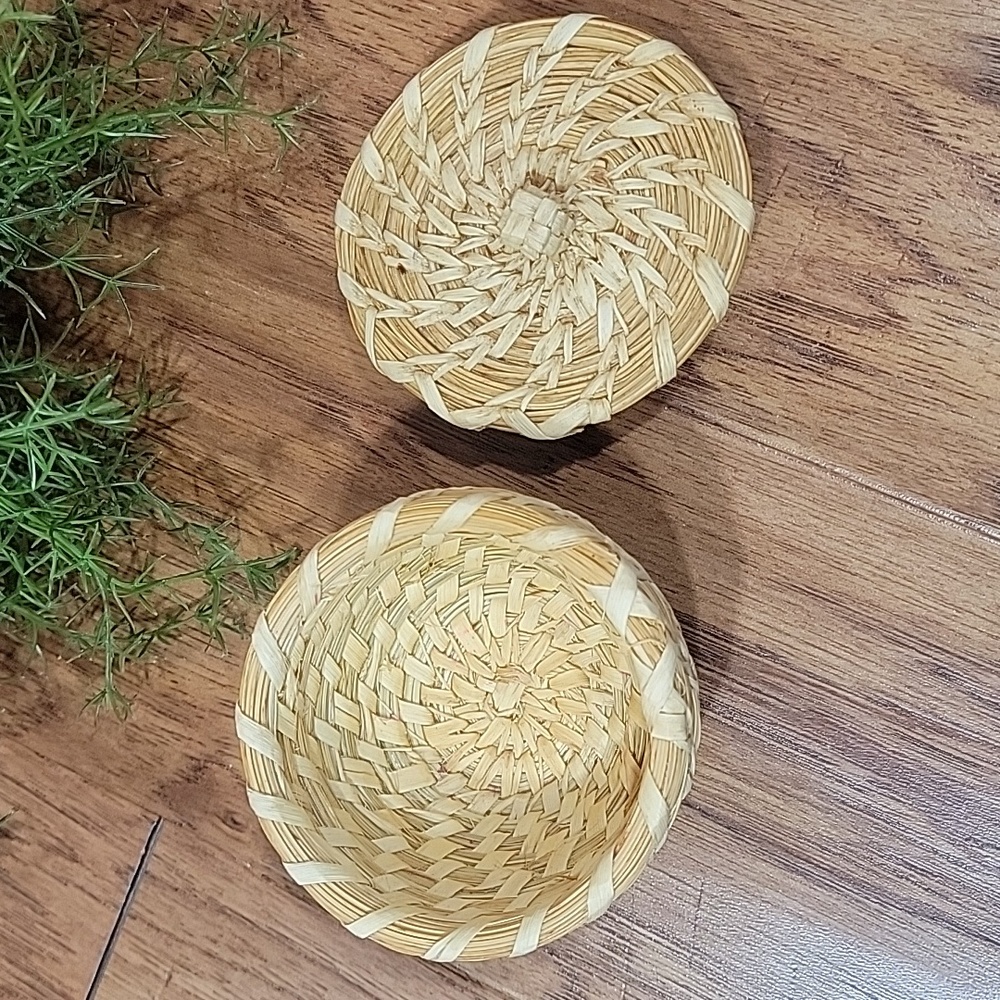 Miniature Pagago Tohono O'odham Lidded Basket